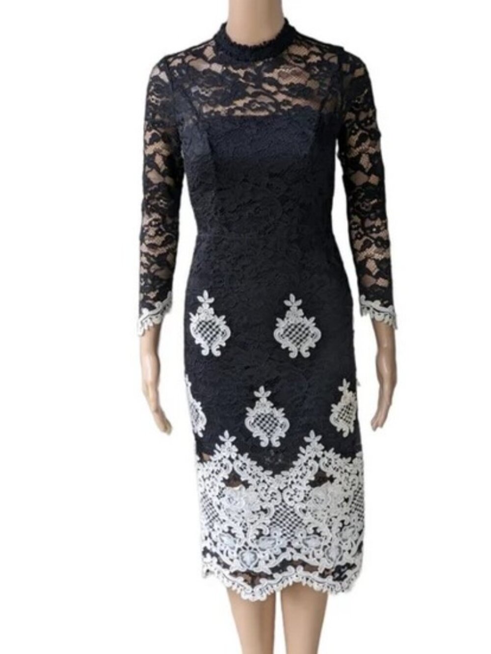 Alexis midi lace dress